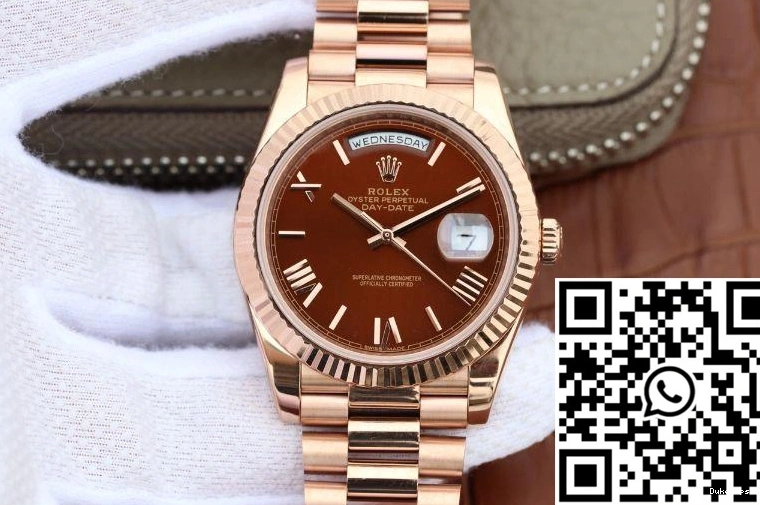 EW Rolex Dial Date Factory 40mm 228235 Brown Day 0123